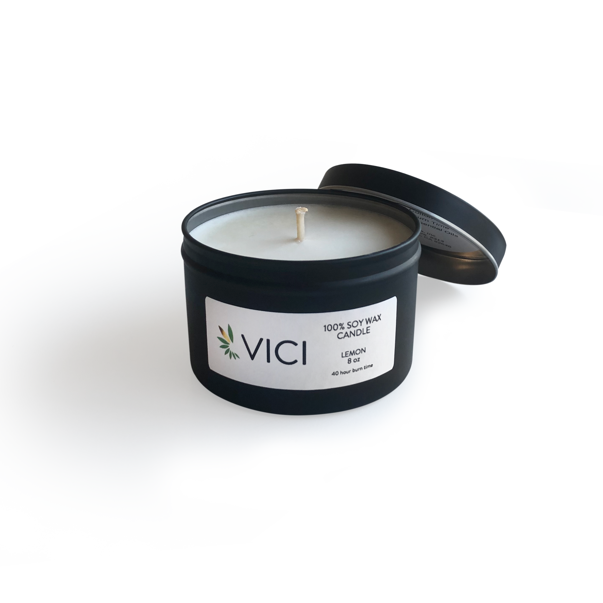 VICI Soy Candles - 8 oz Sleek Black